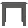 Elegant Grey Coffee Table - Solid Pine Wood 35x35x30 cm