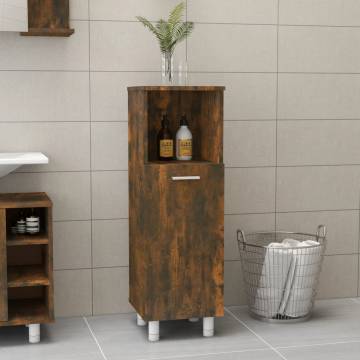 Smoked Oak Bathroom Cabinet - Stylish & Functional Storage