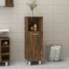 Bathroom Cabinet Smoked Oak 30x30x95 cm Engineered Wood Colour smoked oak Number of 1 Number of Pieces 