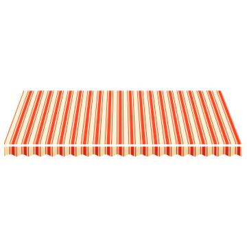 Replacement Awning Fabric Yellow & Orange 4.5x3 m - Durable & Stylish