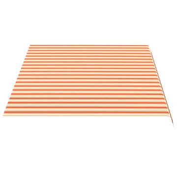 Replacement Awning Fabric Yellow & Orange 4.5x3 m - Durable & Stylish