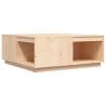 Elegant Solid Wood Pine Coffee Table | 100x101x40.5 cm