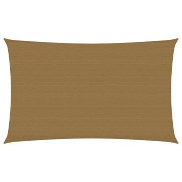 Taupe Sunshade Sail 160 g/m² - 2x4.5 m HDPE | HiPoMarket