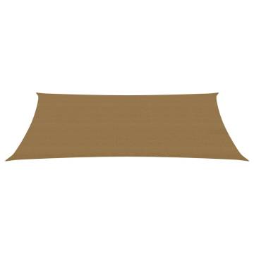 Taupe Sunshade Sail 160 g/m² - 2x4.5 m HDPE | HiPoMarket