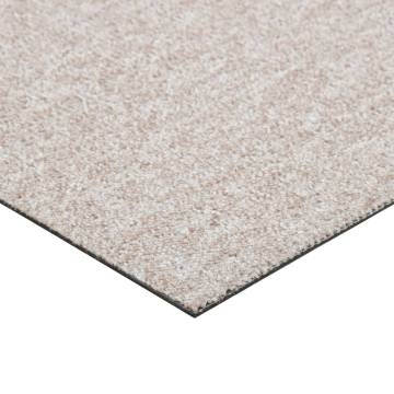 Light Beige Carpet Floor Tiles - 20 pcs, 5 m² Coverage