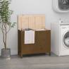 Laundry Box Honey Brown 88.5x44x76 cm Solid Wood Pine Colour honey brown Size 88.5 x 44 x 76 cm Quantity in Package 1 