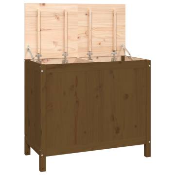 Laundry Box Honey Brown - Solid Wood Pine Storage Solution