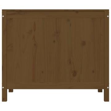 Laundry Box Honey Brown - Solid Wood Pine Storage Solution