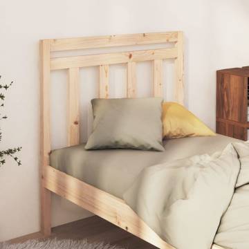 Stylish Solid Wood Pine Bed Headboard - 95x4x100 cm