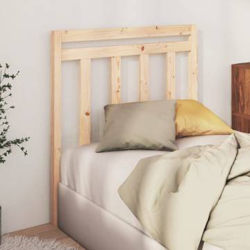 Stylish Solid Wood Pine Bed Headboard - 95x4x100 cm