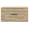 Wall-mounted Bedside Cabinet Sonoma Oak - Stylish Storage Solution