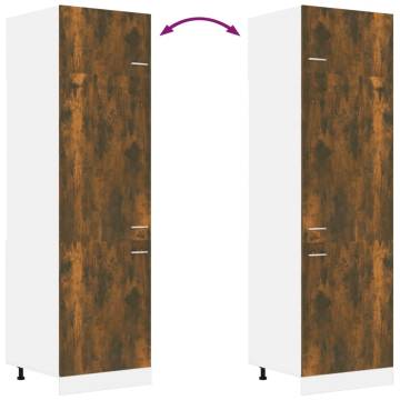 Refrigerator Cabinet in Smoked Oak - Space Optimiser | HipoMarket