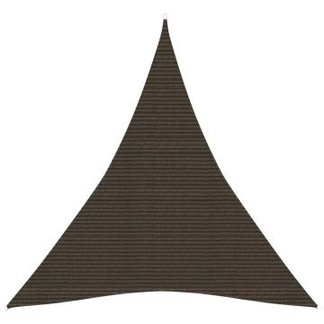 Sunshade Sail 160 g/m² Brown 4x5x5 m HDPE - Ideal Outdoor Shelter