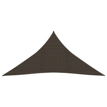 Sunshade Sail 160 g/m² Brown 4x5x5 m HDPE - Ideal Outdoor Shelter