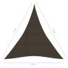 Sunshade Sail 160 g/m² Brown 4x5x5 m HDPE - Ideal Outdoor Shelter