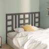 Stylish Grey Wooden Bed Headboard - 146x4x100 cm