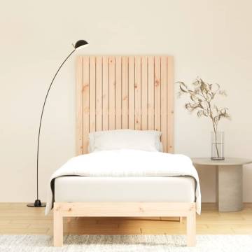 Elegant Solid Wood Pine Wall Headboard - 95.5x3x110 cm