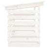 Durable White Firewood Rack - Solid Pine Wood 108x73x79 cm