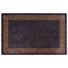 Rug Washable 80x150 cm Black and Gold Anti Slip Colour black Size 80 x 150 cm 