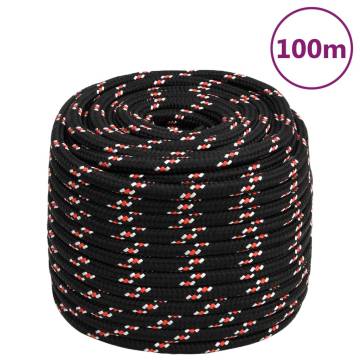 Boat Rope Black 18mm 100m Polypropylene | Durable & Versatile