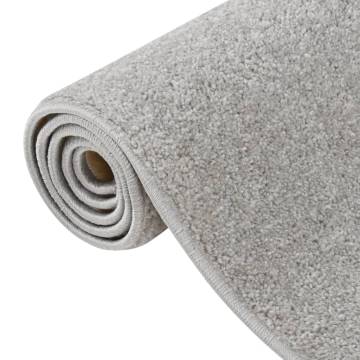 Light Grey Short Pile Rug - 200x290 cm | HipoMarket