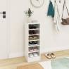 High Gloss White Shoe Cabinet - 31.5x35x92 cm - Hipomarket