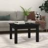 Coffee Table Black 45x45x30 cm Solid Wood Pine Colour black Size 45 x 45 x 30 cm Quantity in Package 1 