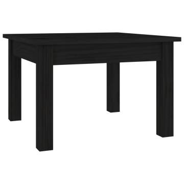 Stylish Black Coffee Table - Solid Pine Wood | HipoMarket