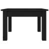 Stylish Black Coffee Table - Solid Pine Wood | HipoMarket