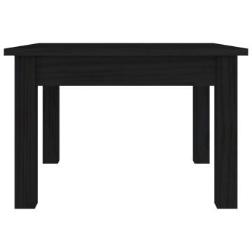 Stylish Black Coffee Table - Solid Pine Wood | HipoMarket