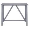 Stylish Garden Bar Table Grey - 140x70 cm Solid Acacia Wood