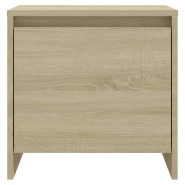 Elegant Sonoma Oak Bedside Cabinets - 2 pcs | HipoMarket UK