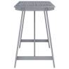 Stylish Garden Bar Table Grey - 140x70 cm Solid Acacia Wood