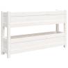 Planter White Solid Pine 112x25x66 cm - Stylish Outdoor Decor