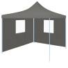 Professional Folding Party Tent with 2 Sidewalls 2x2 m Steel Anthracite Colour anthracite Quantity in Package 1 