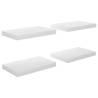 Floating Wall Shelves Set - High Gloss White | Hipomarket