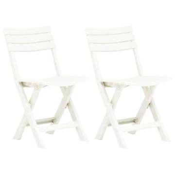 Folding Garden Chairs 2 pcs - Weather-Resistant & Space-Saving