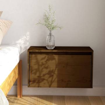 Honey Brown Wall Cabinet - Solid Pinewood | HipoMarket