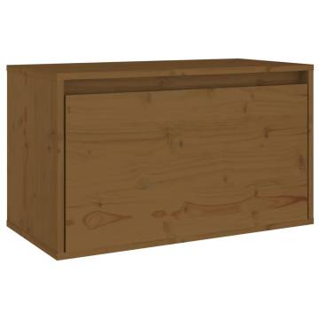 Honey Brown Wall Cabinet - Solid Pinewood | HipoMarket