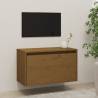 Honey Brown Wall Cabinet - Solid Pinewood | HipoMarket