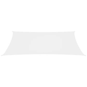 Sunshade Sail Oxford Fabric Rectangular 2x5 m - White