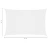 Sunshade Sail Oxford Fabric Rectangular 2x5 m - White