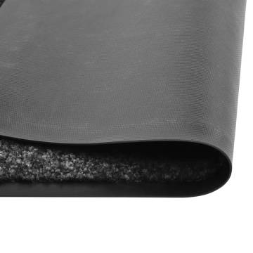 Washable Black Doormat 40x60 cm - Indoor & Outdoor Use