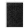 Washable Black Doormat 40x60 cm - Indoor & Outdoor Use