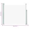 Patio Retractable Side Awning 100x300 cm - Cream | HipoMarket