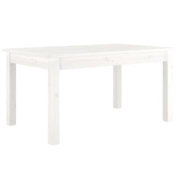 Elegant White Coffee Table - Solid Pine Wood 80x50x40 cm