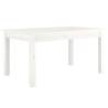 Elegant White Coffee Table - Solid Pine Wood 80x50x40 cm