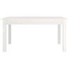 Elegant White Coffee Table - Solid Pine Wood 80x50x40 cm