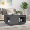 Coffee Table Grey 60x61x32.5 cm Solid Wood Pine Colour grey Size 60 x 61 x 32.5 cm Quantity in Package 1 