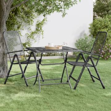 Stylish Anthracite Garden Table 80x80x72 cm | HipoMarket